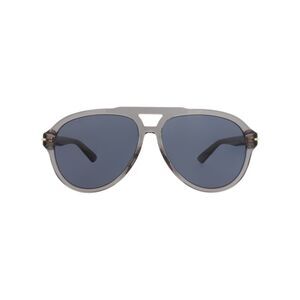 Gucci Aviator-Frame Recycled Acetate Sunglasses Grey Mens